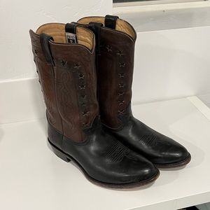 Frye Wyatt Americana Western Cowboy Boots 9.5D